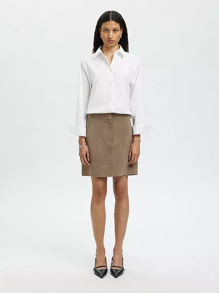 SELECTED FEMME | Gonna in pelle SLFKAYA | Marrone