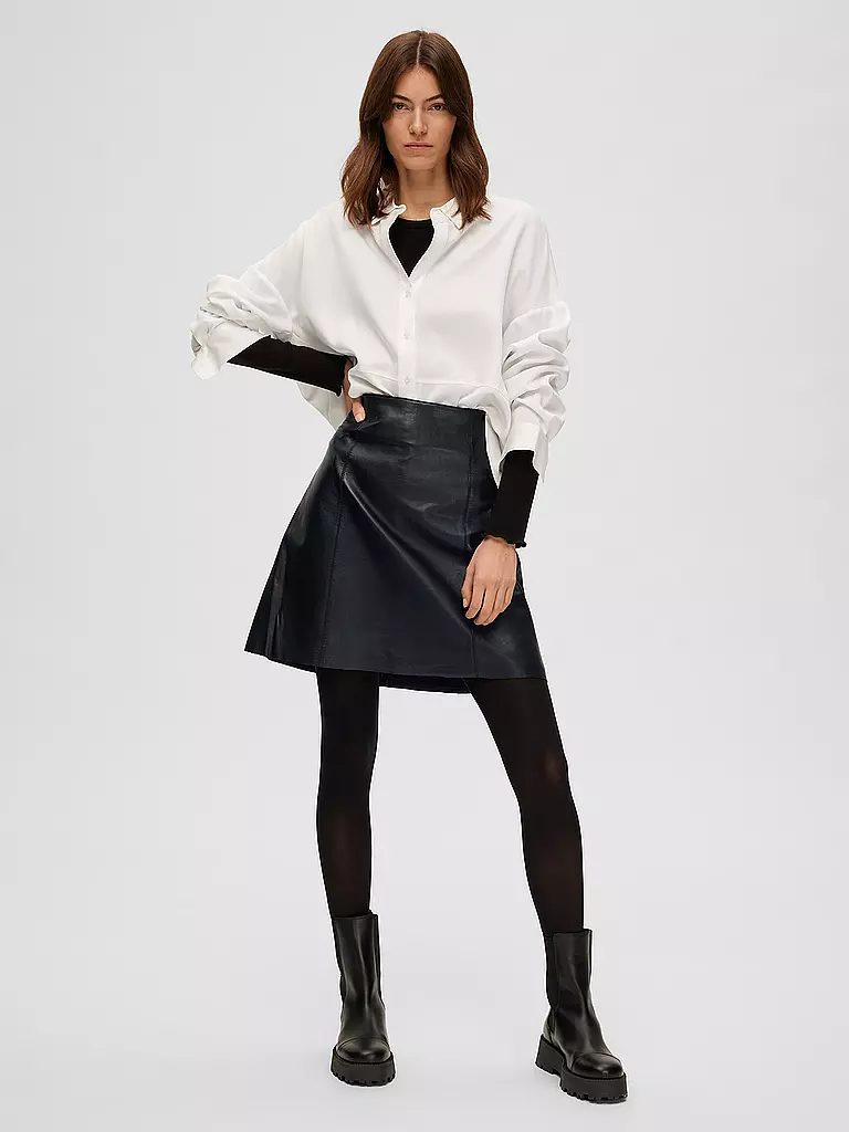 SELECTED FEMME | Gonna in pelle | Nero