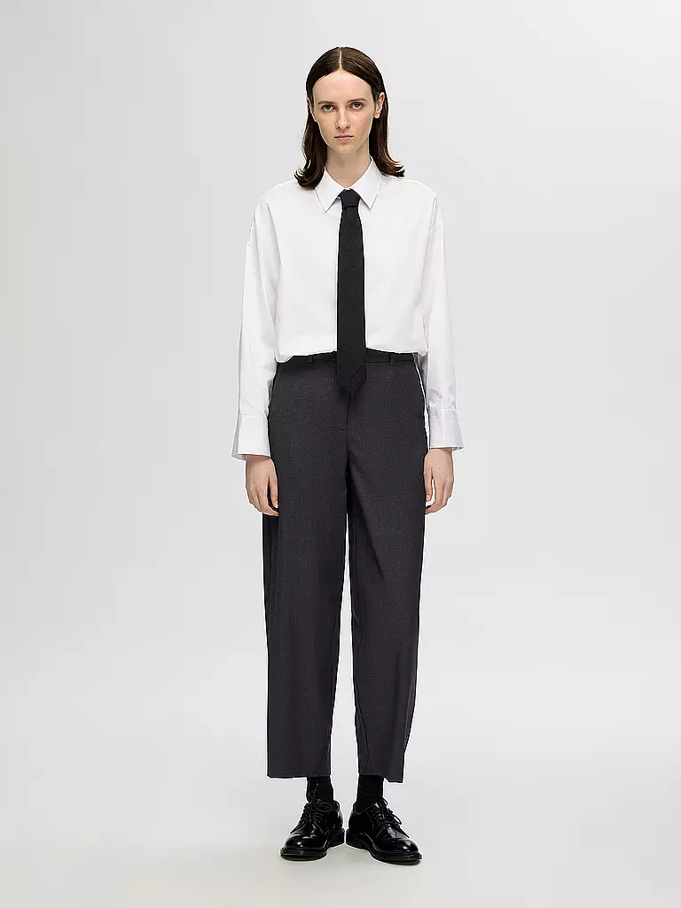 SELECTED FEMME | Highwaist Hose SLFLUAH  | Grigio