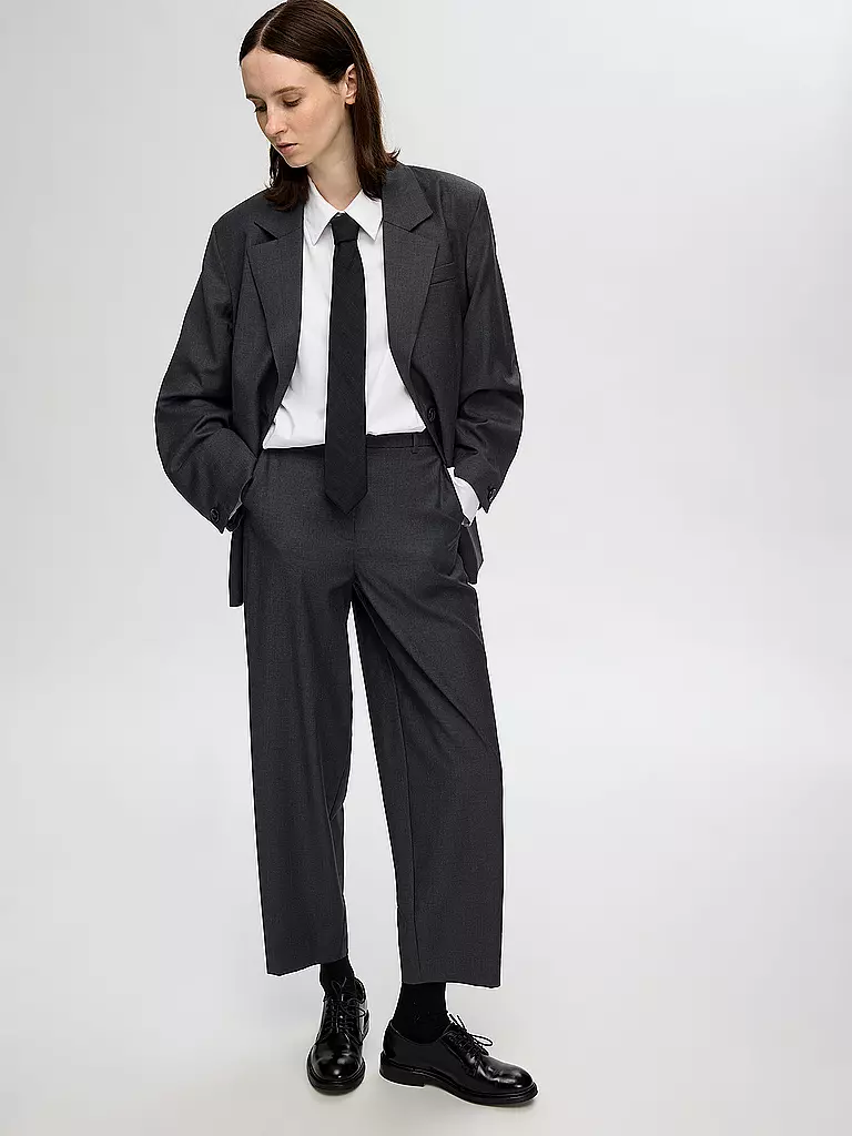 SELECTED FEMME | Highwaist Hose SLFLUAH  | Grigio