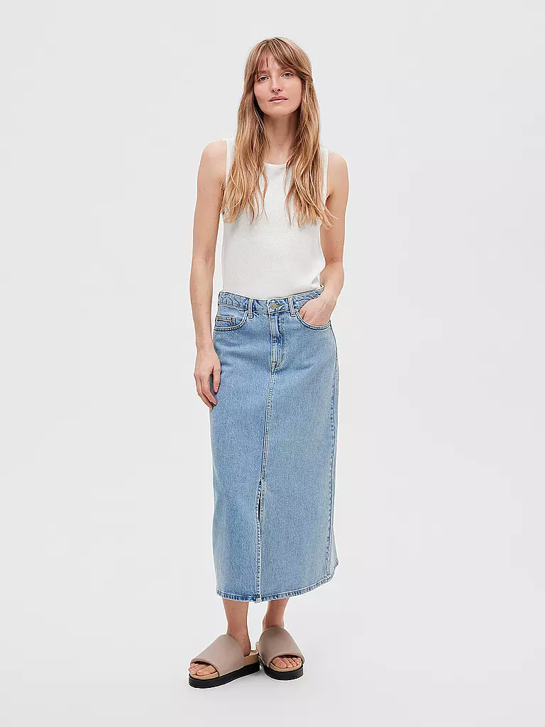 SELECTED FEMME | Jeansrock SLFKRISTA-GERDA | Blu chiaro