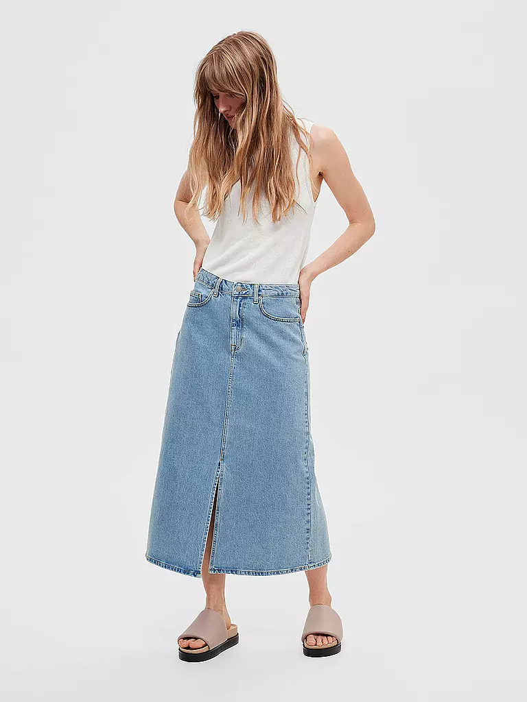 SELECTED FEMME | Jeansrock SLFKRISTA-GERDA | Blu chiaro