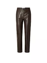 SELECTED FEMME | Lederhose 7/8 SLFMARIE  | Marrone