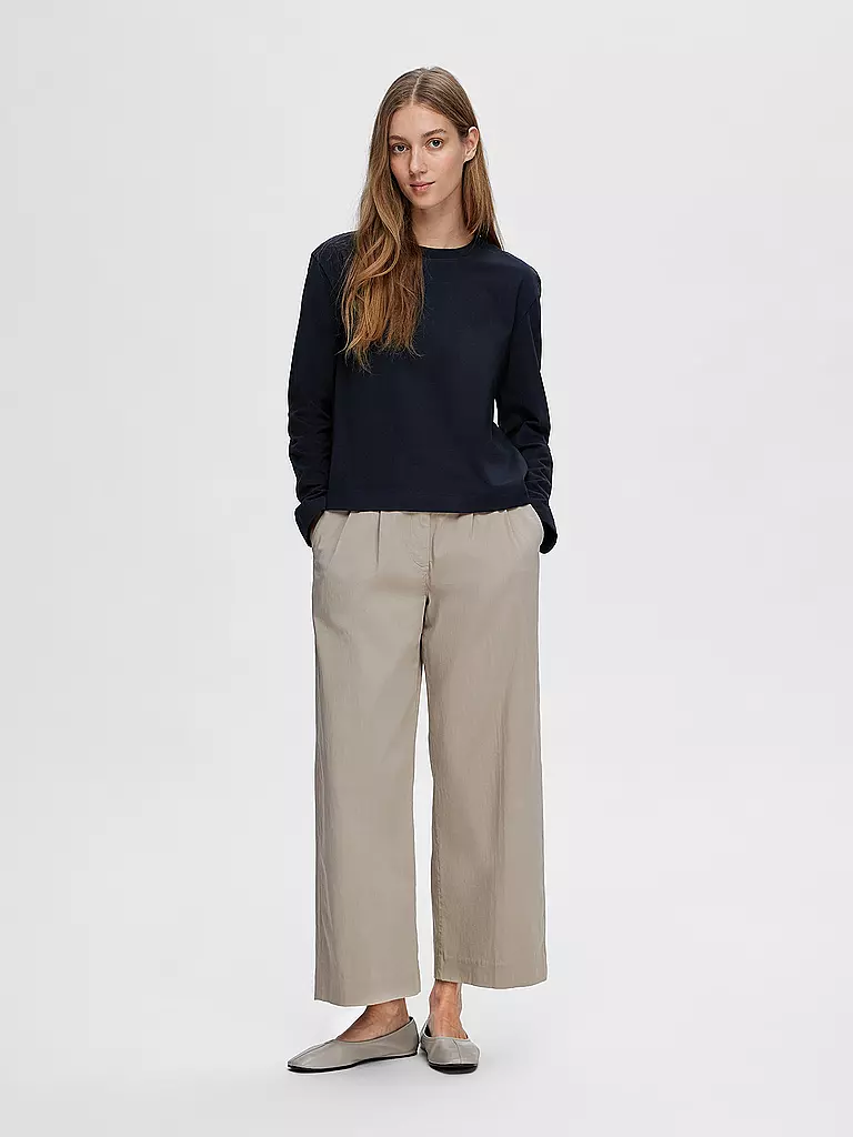 SELECTED FEMME | Maglietta a maniche lunghe SLFESSENTIAL | Blu scuro