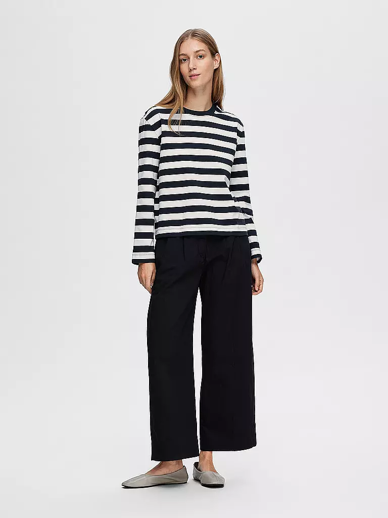 SELECTED FEMME | Maglietta a maniche lunghe SLFESSENTIAL | Blu scuro