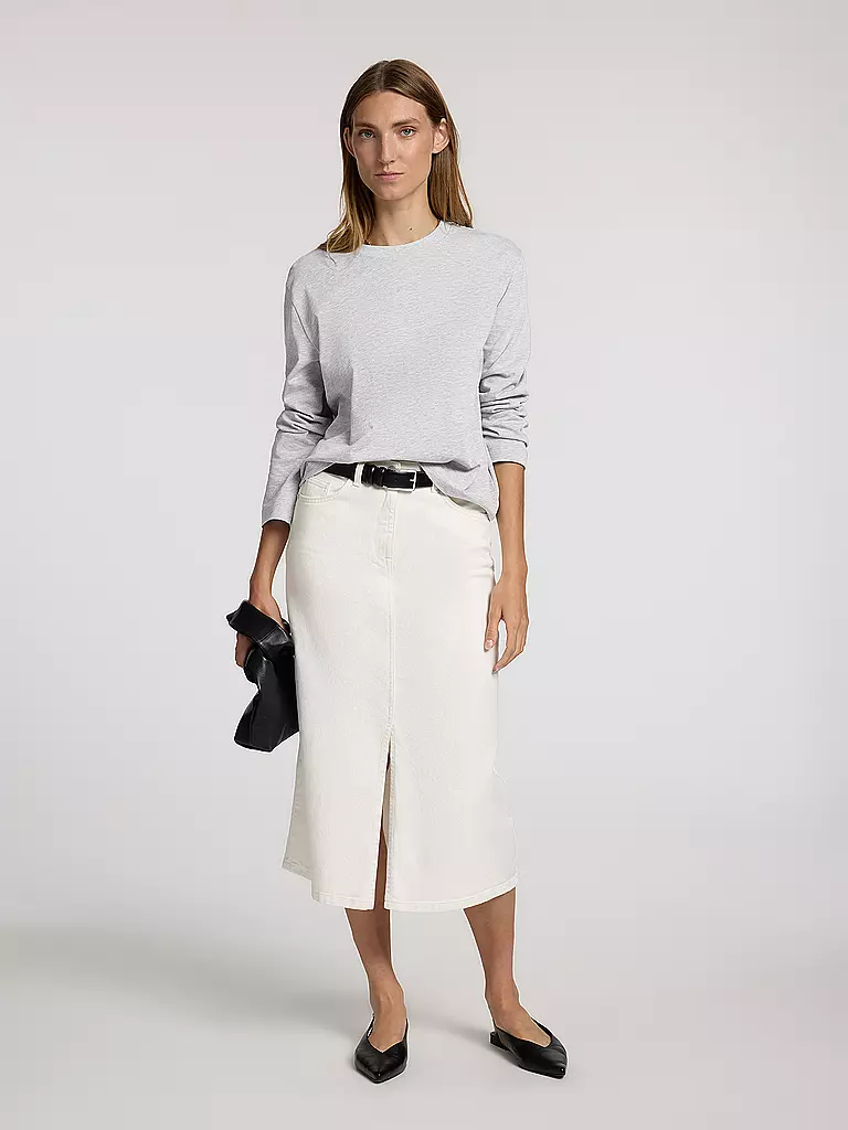 SELECTED FEMME | Maglietta a maniche lunghe SLFESSENTIAL | Grigio chiaro