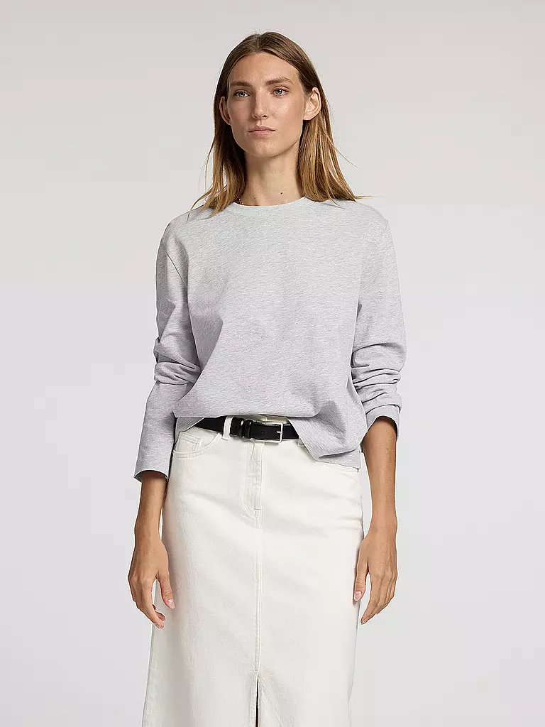 SELECTED FEMME | Maglietta a maniche lunghe SLFESSENTIAL | Grigio chiaro