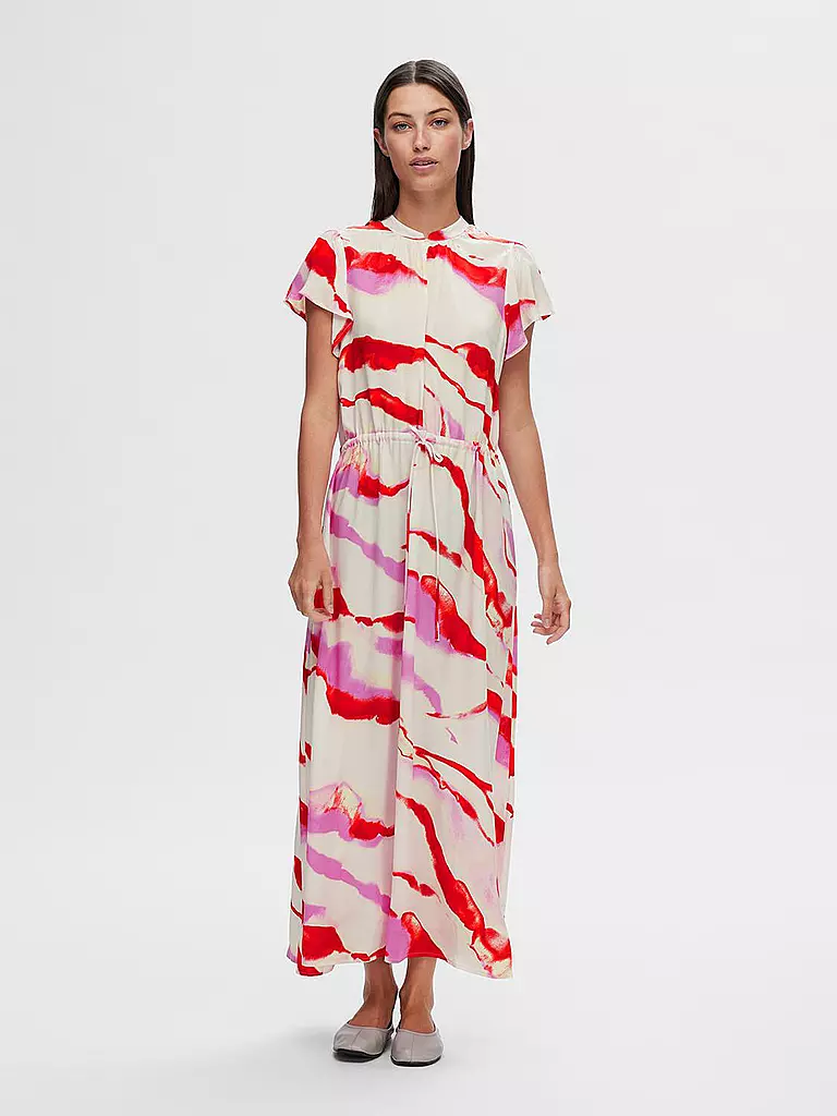SELECTED FEMME | Midikleid SLFMARINE | Fucsia