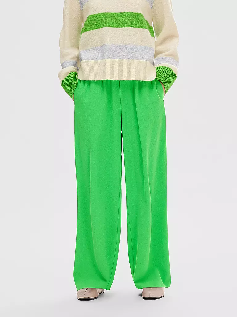 SELECTED FEMME | Pantaloni a palazzo SLFTINNI Relaxed Fit | Verde