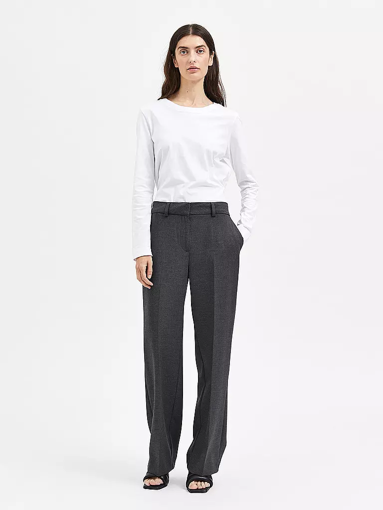 SELECTED FEMME | Pantaloni da tailleur SLFRITA | Grigio