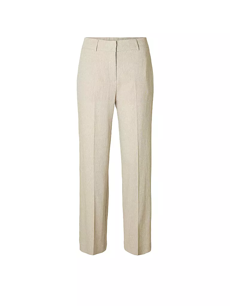 SELECTED FEMME | Pantaloni di lino SLFTANIA-RITA | Beige