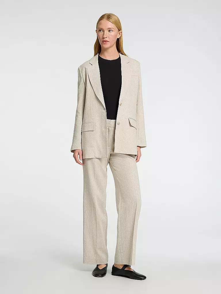 SELECTED FEMME | Pantaloni di lino SLFTANIA-RITA | Beige