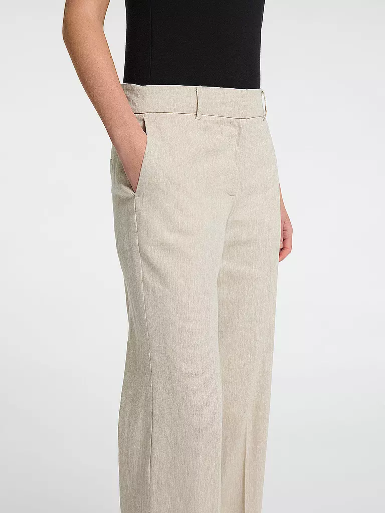 SELECTED FEMME | Pantaloni di lino SLFTANIA-RITA | Beige