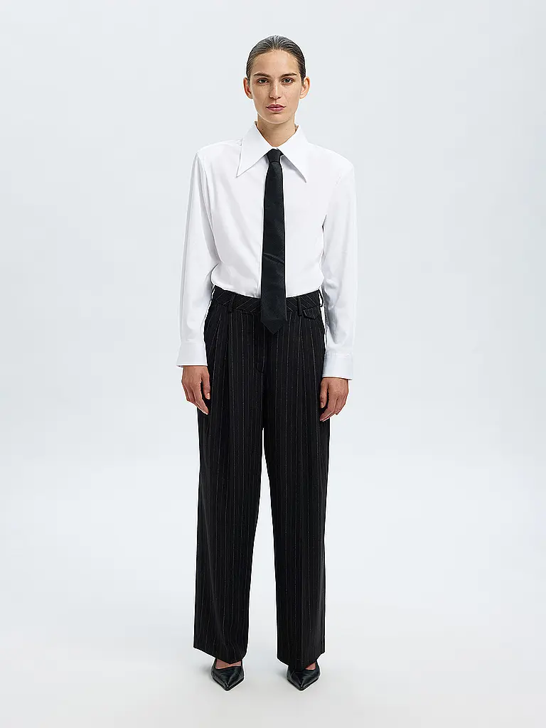 SELECTED FEMME | Pantaloni Marlene SLFMALIA MANTECO | Nero