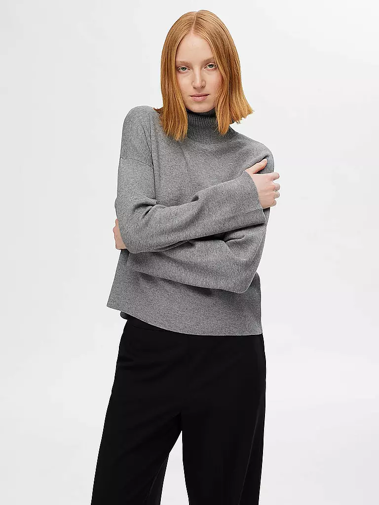 SELECTED FEMME | Rollkragenpullover  SLFKAMMA | Grigio