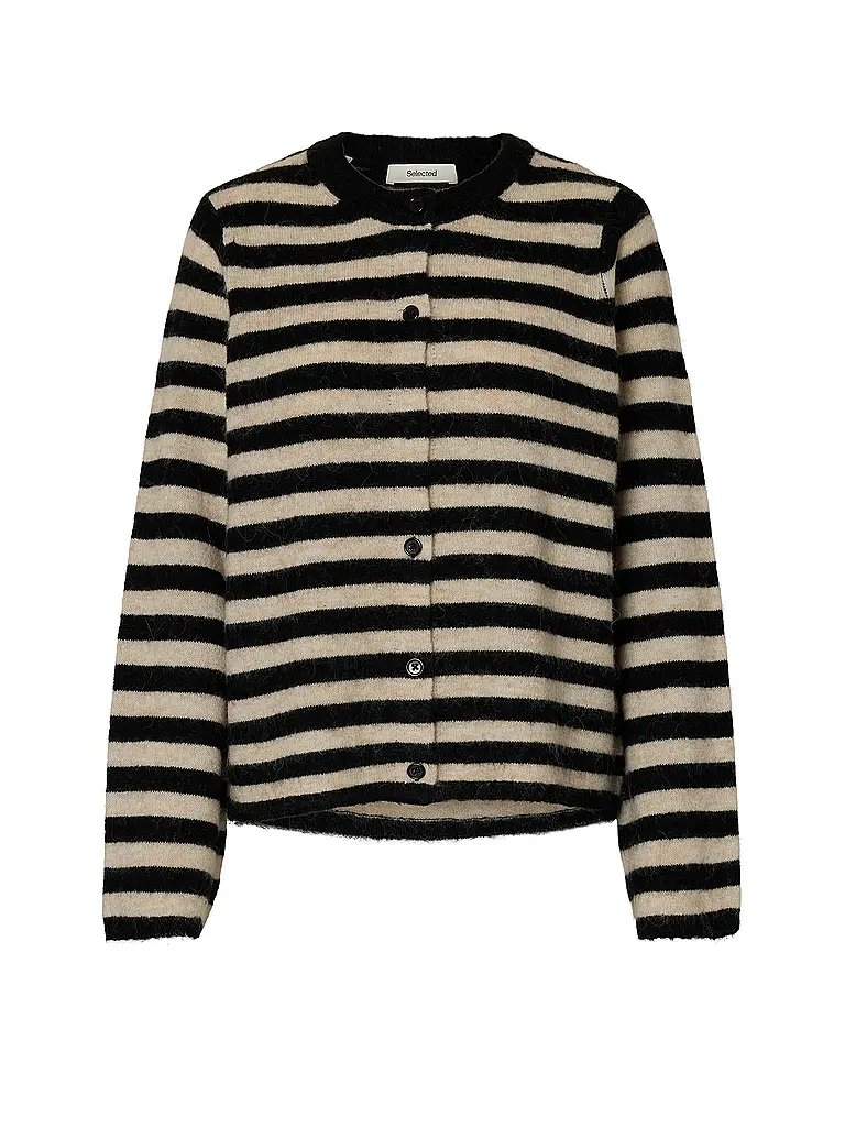 SELECTED FEMME | Strickjacke SLFLULU
Marke: SELECTED FEMME
Farbe: nero
Kategorien: Moda,Donna

Lunghezza manica: Manica lunga
Scollo: Girocollo
Materiale: Lana,Maglia
Motivo: A righe
Vestibilità (capispalla): Regular | Nero