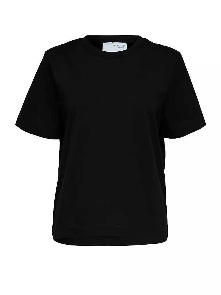 SELECTED FEMME | T-shirt Boxy Fit SLFESSENTIAL | Nero
