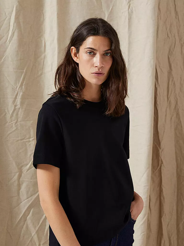 SELECTED FEMME | T-shirt Boxy Fit SLFESSENTIAL | Nero