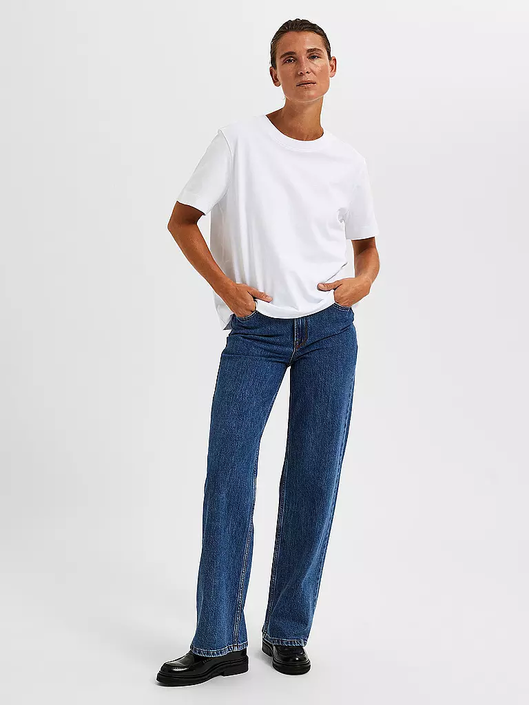 SELECTED FEMME | T-shirt Boxy Fit SLFESSENTIAL | Bianco