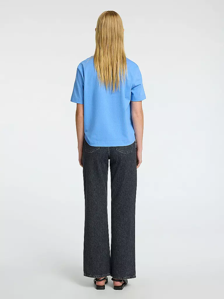 SELECTED FEMME | T-Shirt Boxy Fit SLFESSENTIAL | Blu