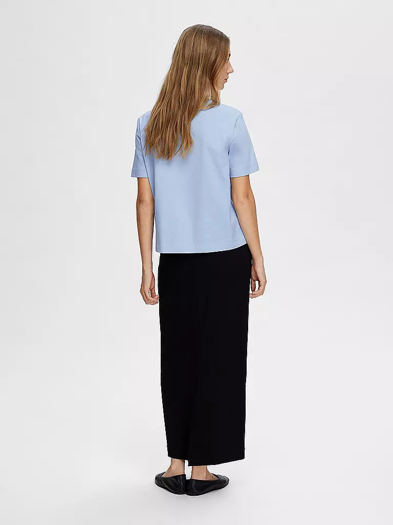 SELECTED FEMME | T-shirt Boxy Fit SLFESSENTIAL | Blu chiaro