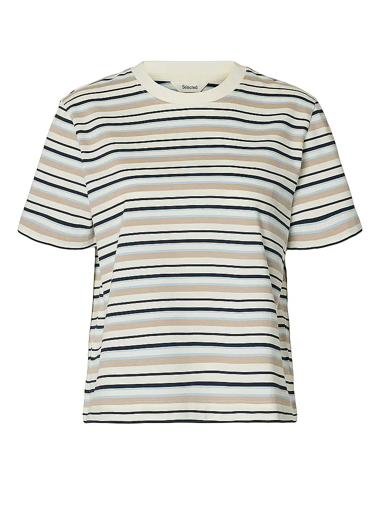 SELECTED FEMME | T-Shirt SLFESSENTIAL
Marke: SELECTED FEMME
Farbe: creme
Kategorien: Moda,Donna

Lunghezza manica: Manica corta
Scollatura: Girocollo
Materiale: Jersey,Cotone
Motivo: A righe
Vestibilità (capispalla): Regular | Crema