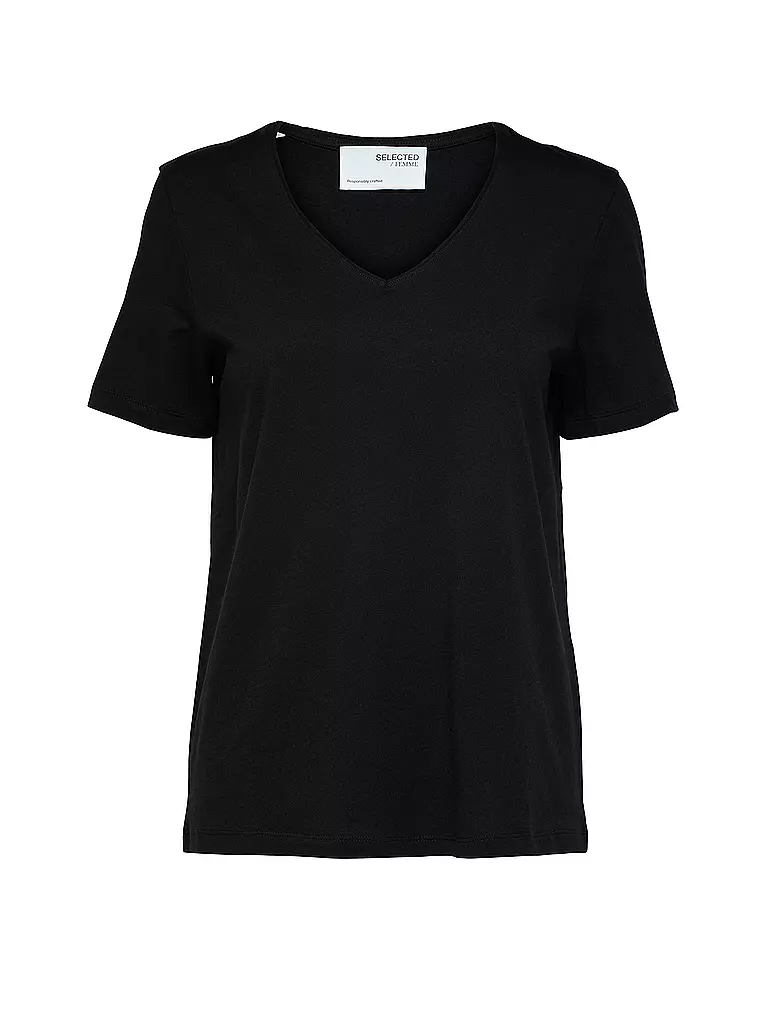 SELECTED FEMME | T-shirt SLFESSENTIAL | Nero