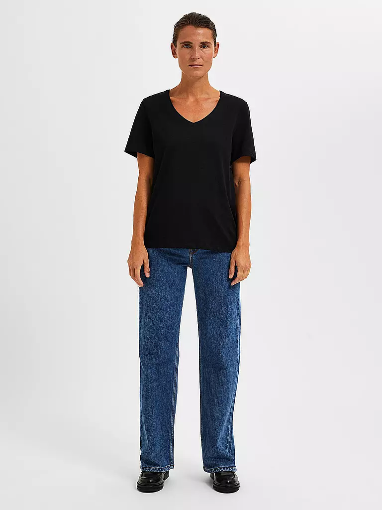 SELECTED FEMME | T-shirt SLFESSENTIAL | Nero