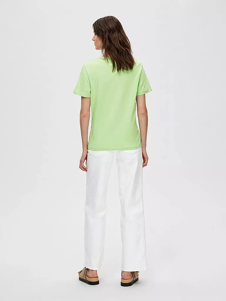 SELECTED FEMME | T-Shirt SLFESSENTIAL | Verde chiaro