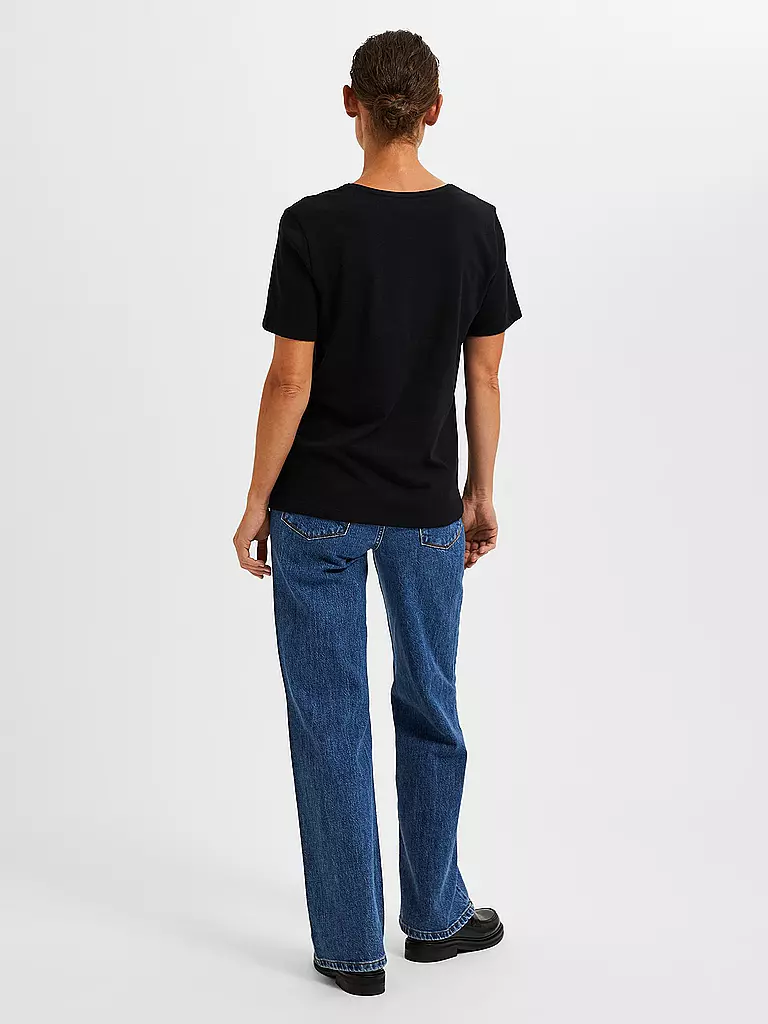 SELECTED FEMME | T-shirt SLFESSENTIAL | Nero