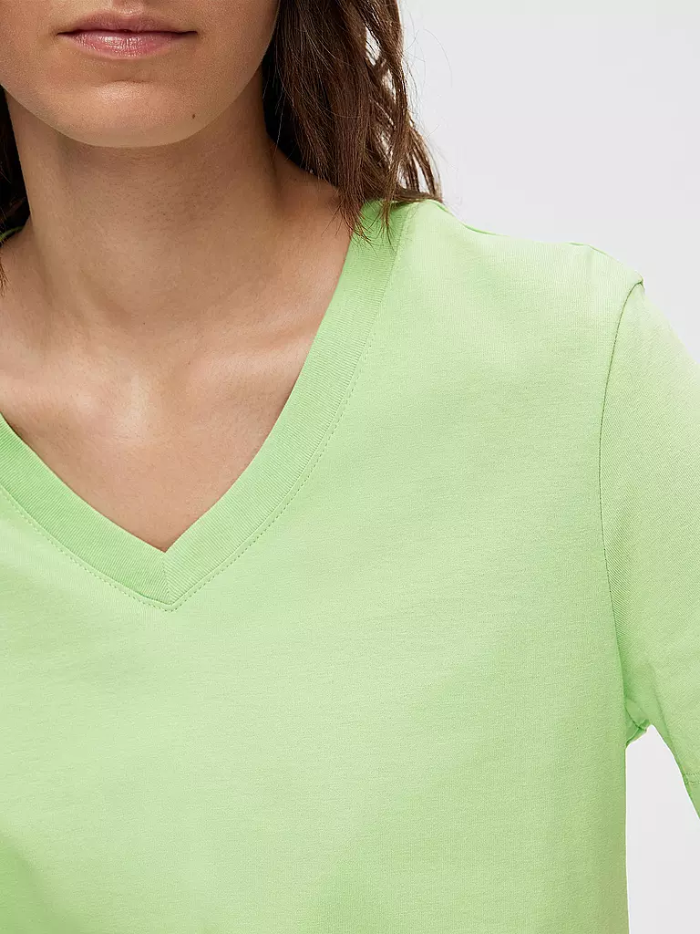 SELECTED FEMME | T-Shirt SLFESSENTIAL | Verde chiaro