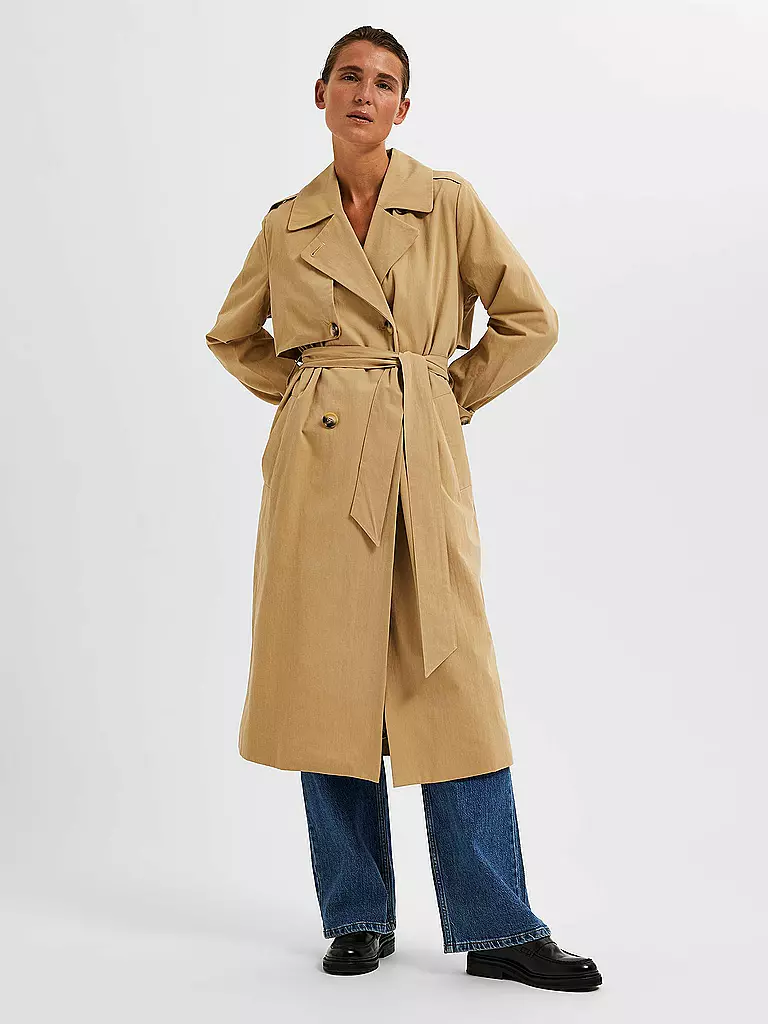 SELECTED FEMME | Trenchcoat SLFSIA  | Cammello
