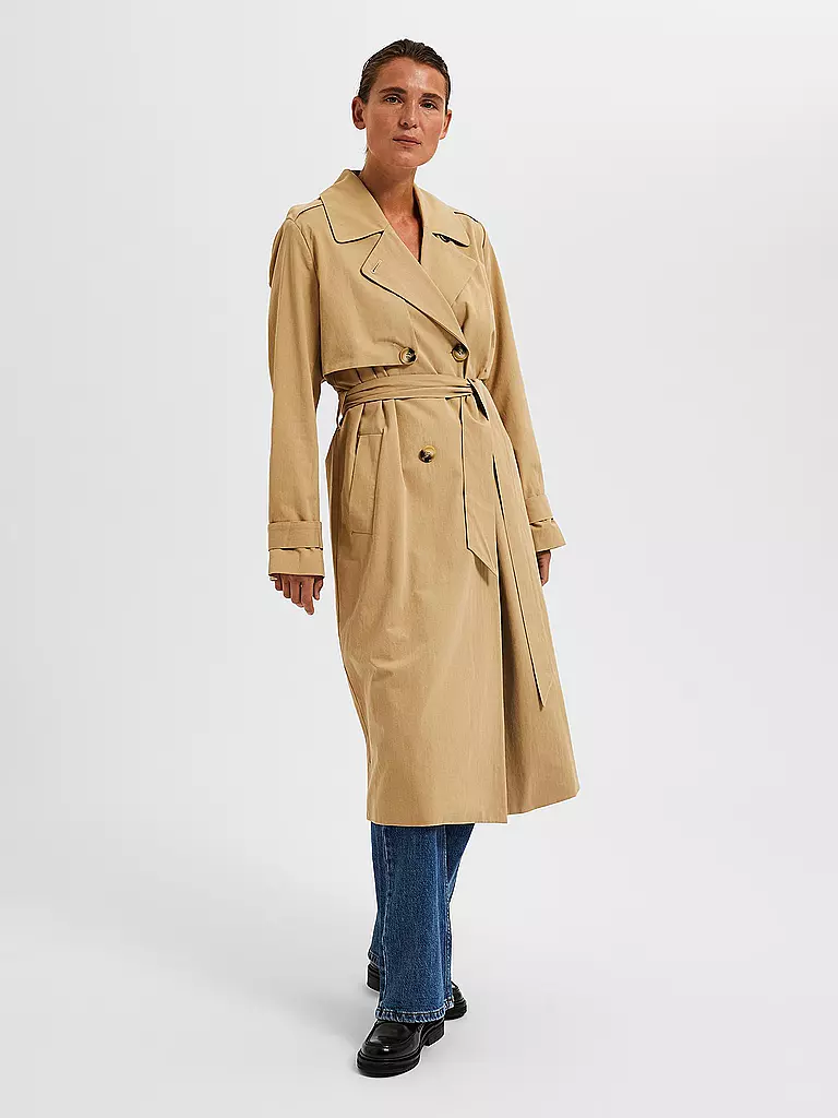 SELECTED FEMME | Trenchcoat SLFSIA  | Cammello