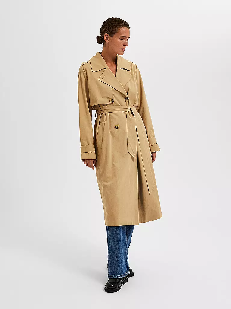 SELECTED FEMME | Trenchcoat SLFSIA  | Cammello