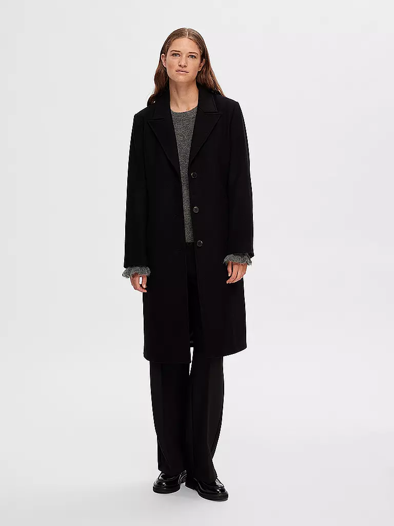 SELECTED FEMME | Wollmantel SLFALMA  | Nero