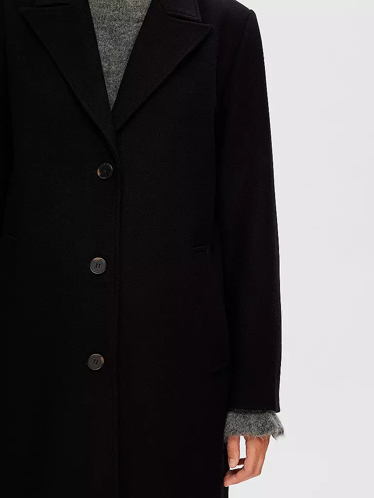 SELECTED FEMME | Wollmantel SLFALMA  | Nero