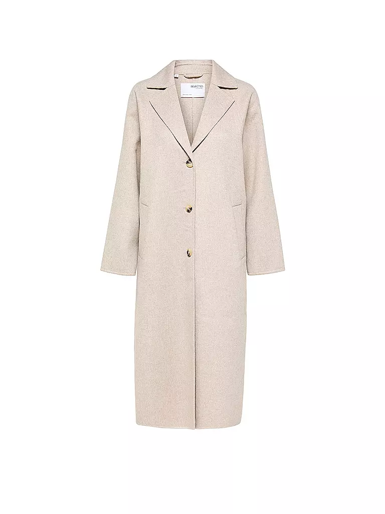 SELECTED FEMME | Wollmantel SLFNEW TAMA  | Crema