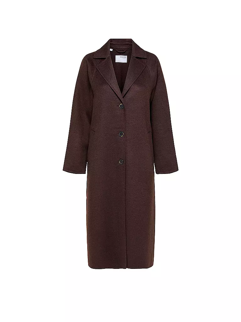 SELECTED FEMME | Wollmantel SLFNEW TAMA  | Marrone