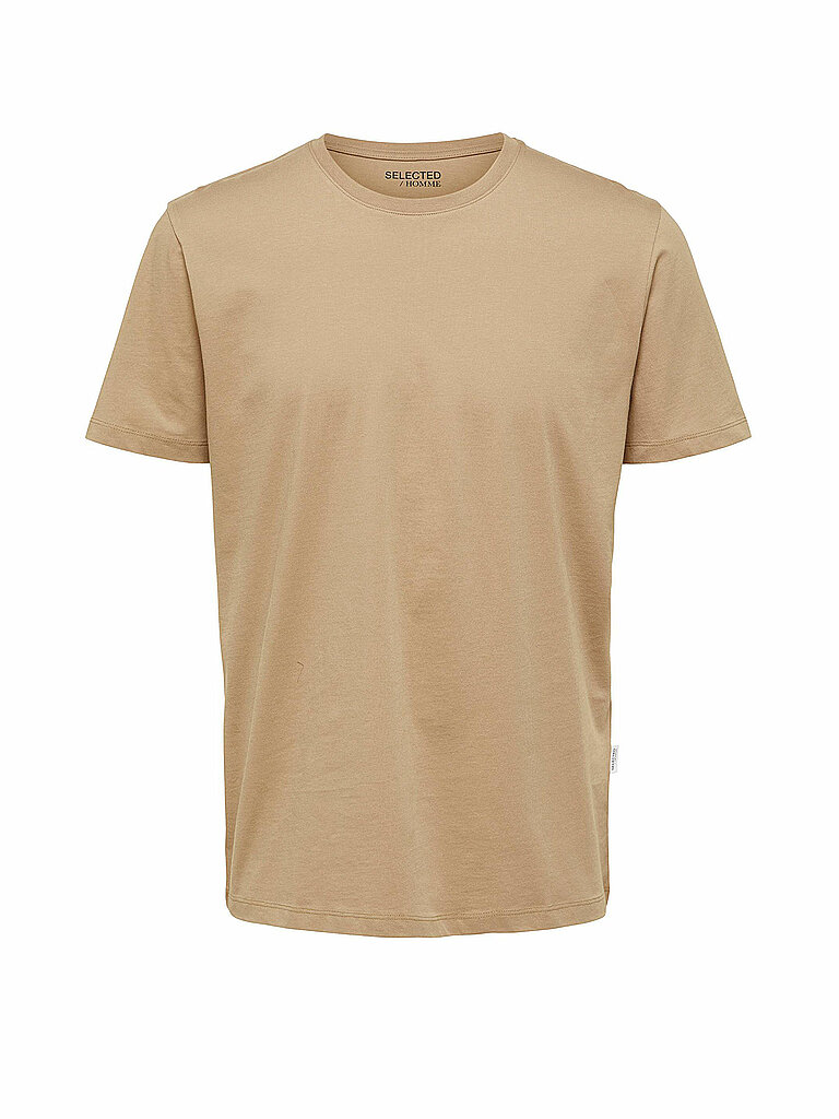 T-shirt SLHASPEN beige XXL
