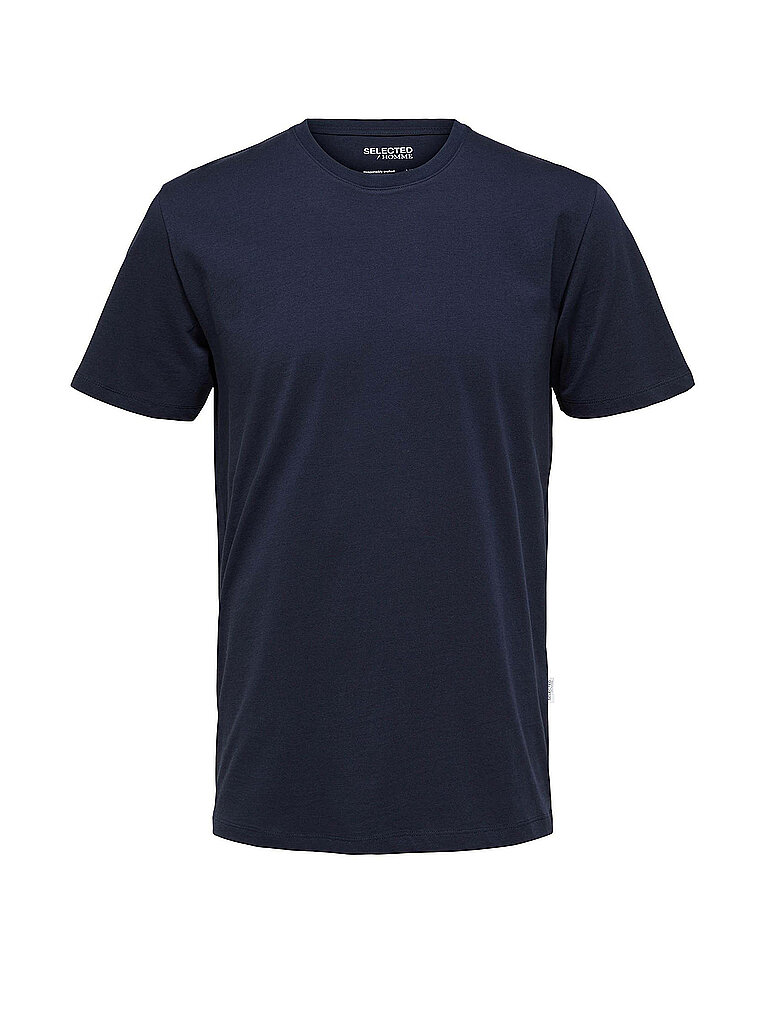 Selected T-Shirt SLHASPEN blu XL