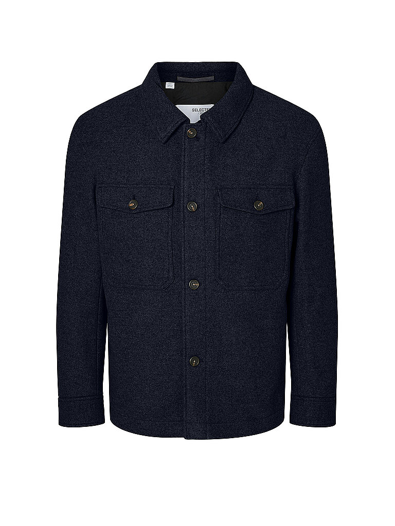 Overshirt SLHMITCH LANO blu XXL