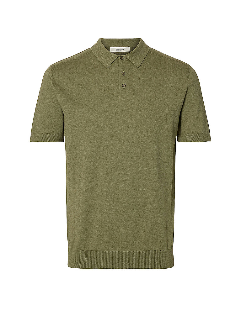 Selected Polo SLHBERG oliva XL
