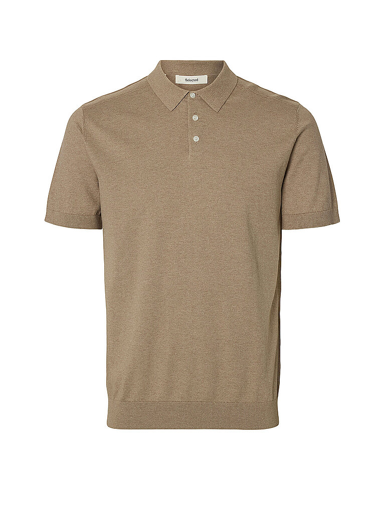 Poloshirt SLHBERG beige L