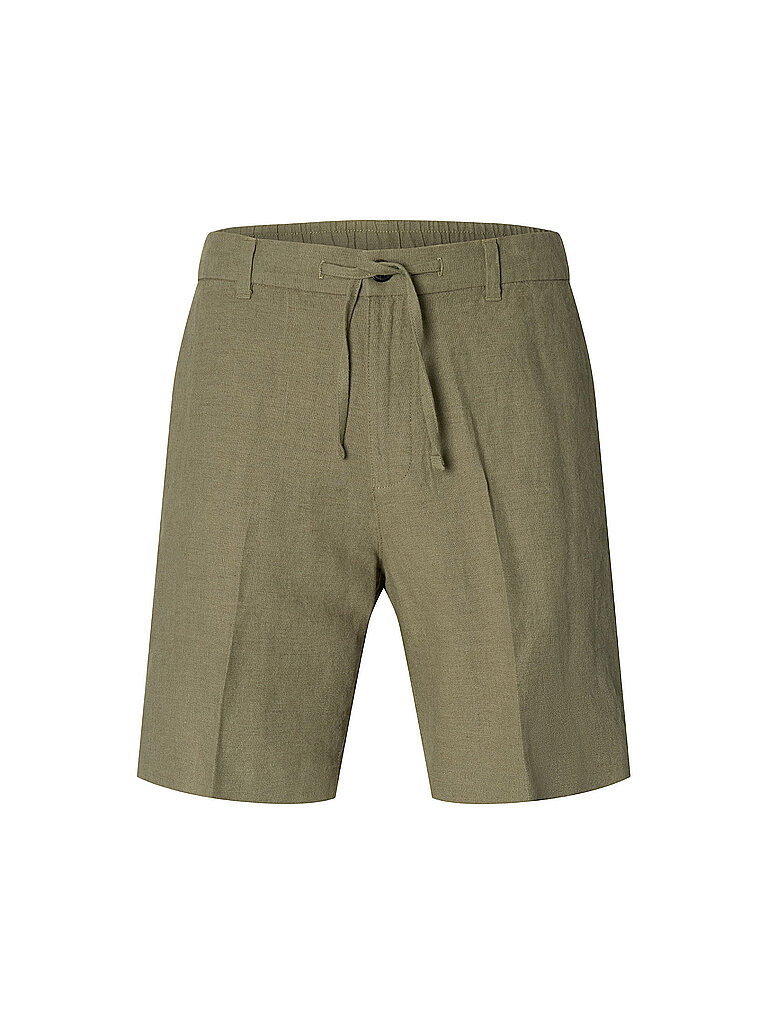 Shorts di lino SLHREGULAR-LEROY marrone L
