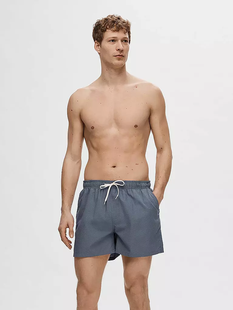 SELECTED | Badeshorts SLHCOOPER-SEERSUCKER | Blu
