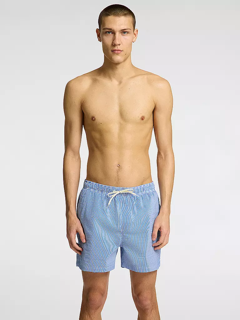 SELECTED | Badeshorts SLHCOOPER-SEERSUCKER | Blu