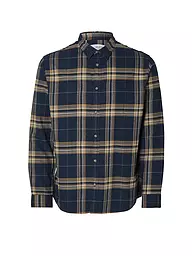 SELECTED | Flanellhemd Slim Fit SLHSLIMOWEN | Blu scuro