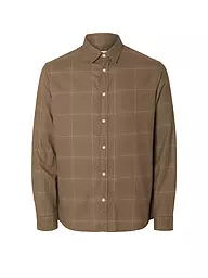 SELECTED | Camicia di flanella slim fit SLHSLIMOWEN | Beige