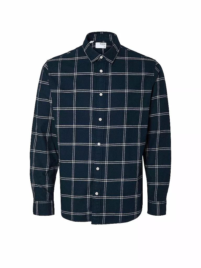 SELECTED | Camicia di flanella slim fit SLHSLIMOWEN | Grigio