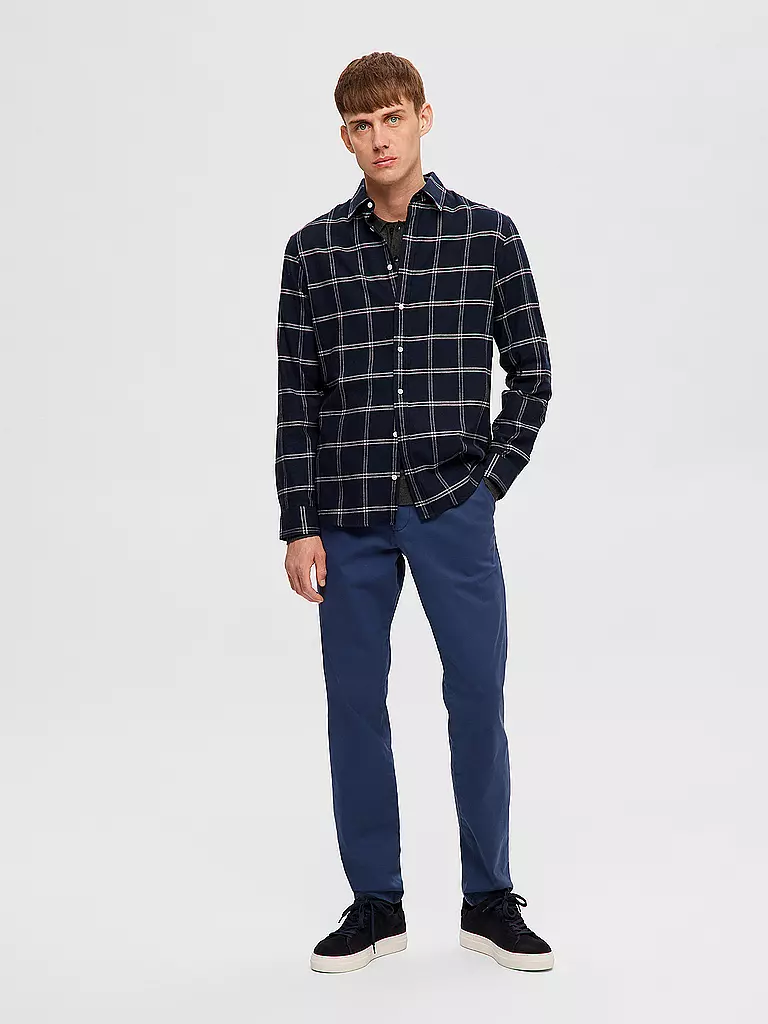 SELECTED | Camicia di flanella slim fit SLHSLIMOWEN | Grigio